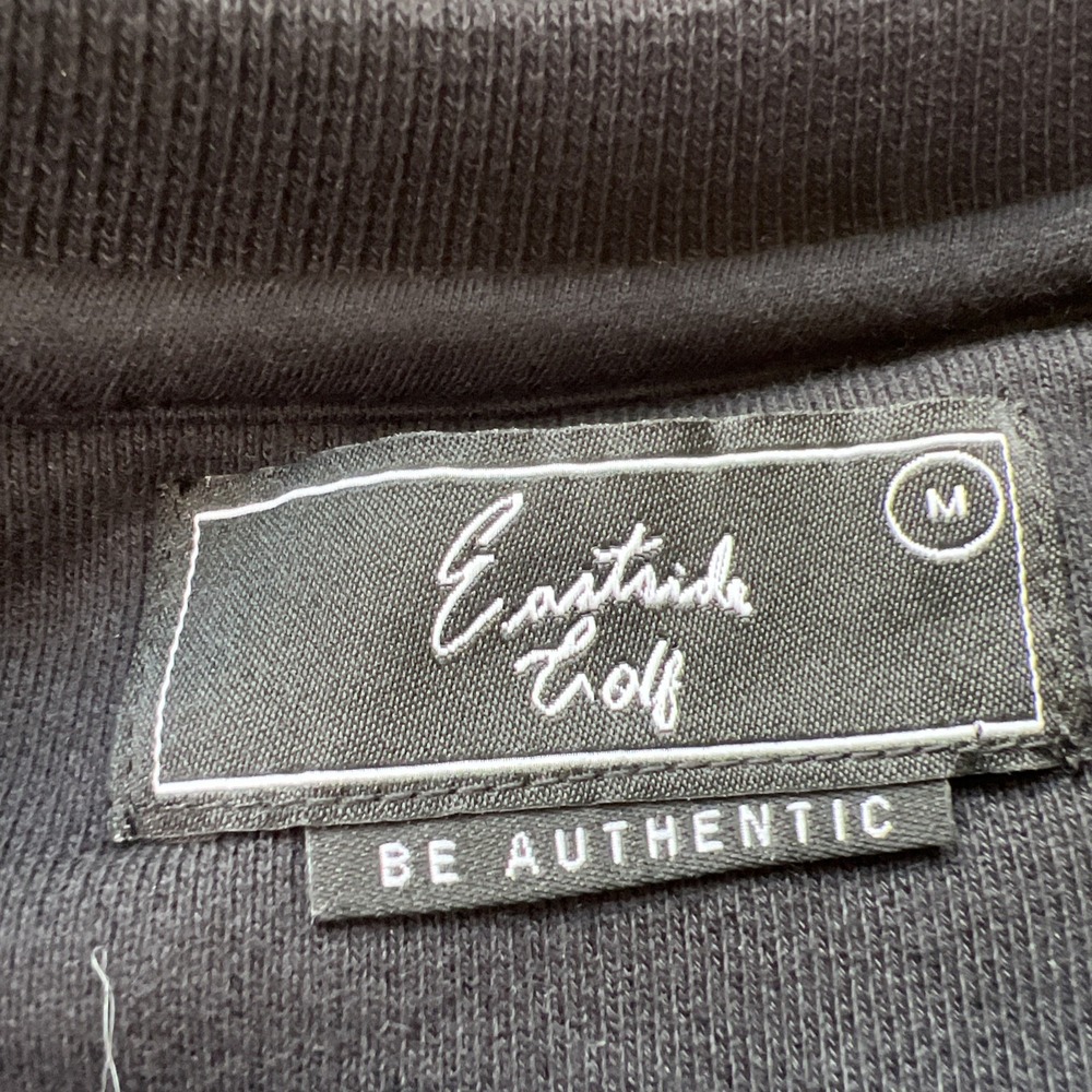 Eastside Golf Core Fleece Crew Script Logo Black Men Sweatshirt Size M NEW - Picture 4 of 10